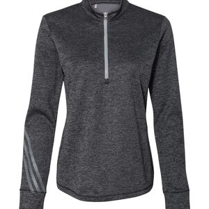 Women's Gray Quarter-Zip Top